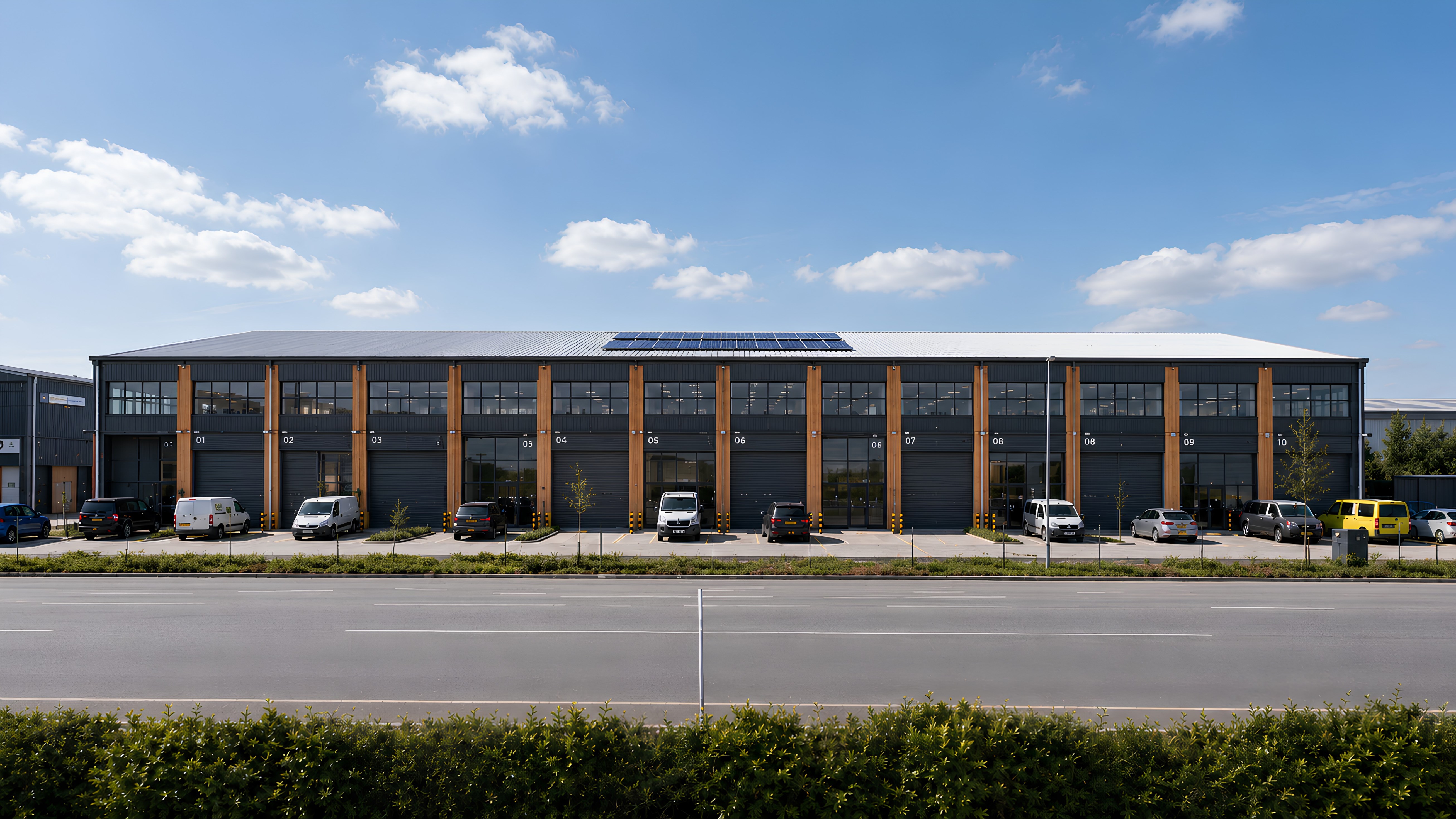 Nehir Sanayi Sitesi ön cephe görünümü